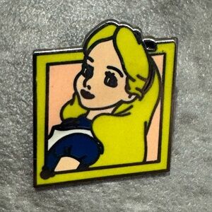 Alice in Wonderland Alice Pin Diamond Shape